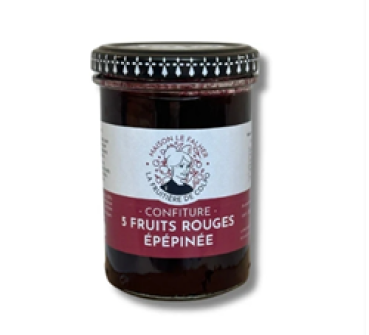 5 Rote Früchte Konfitüre im Glas – hausgemacht aus der Bretagne